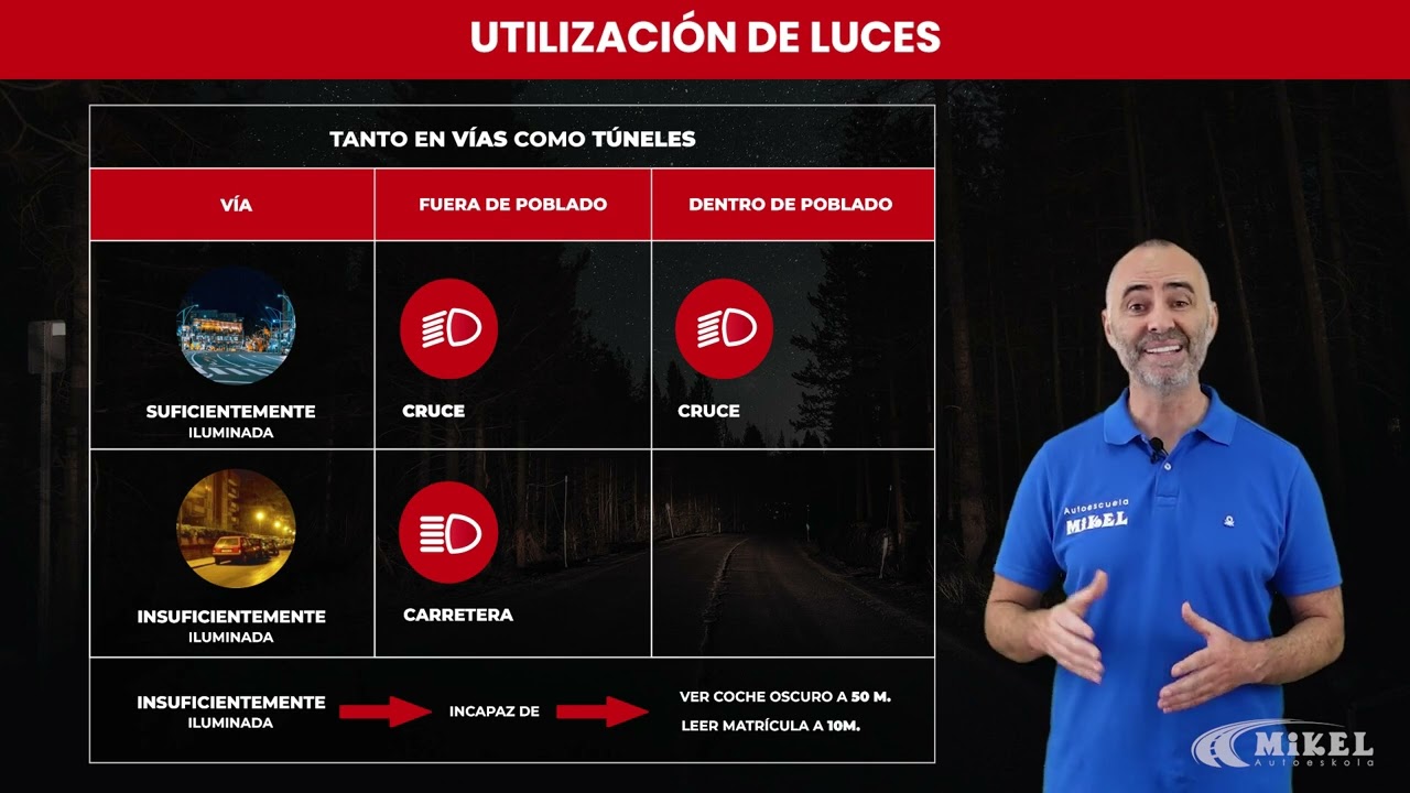 la luz de carretera debe sustituirse por la de cruce