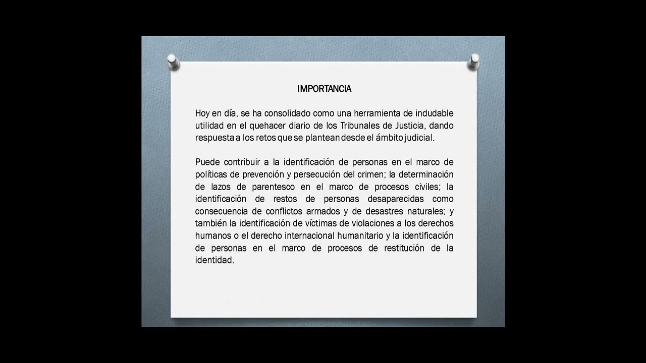 la prueba de adn en el proceso penal