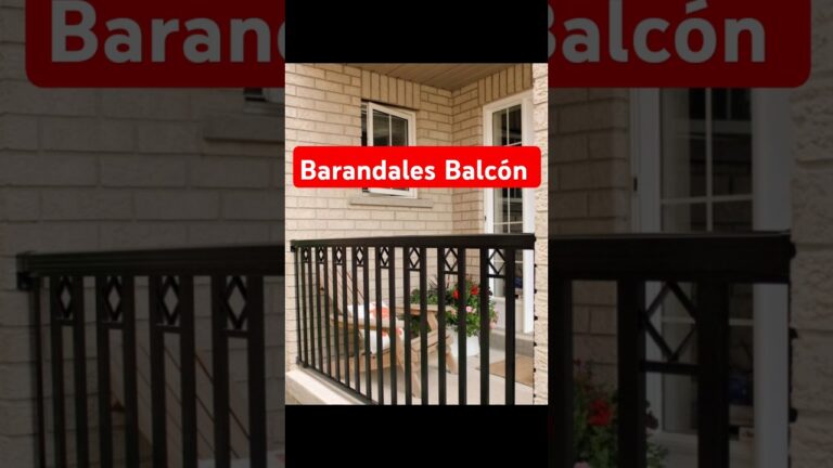 las barandillas de los balcones son elementos comunes