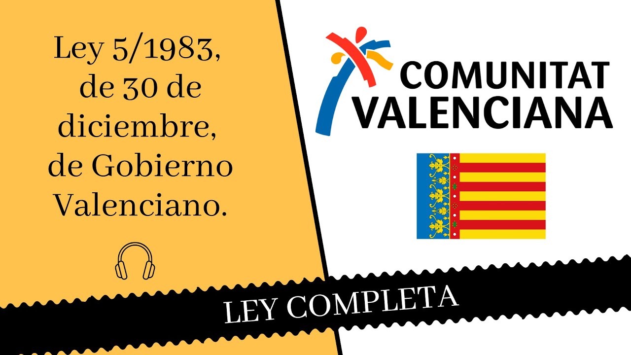 ley 5 1983 de 30 de diciembre del consell