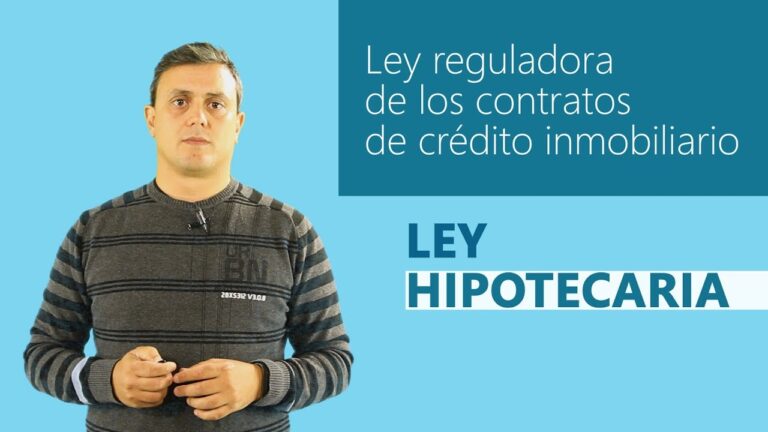 ley reguladora de los contratos de crédito inmobiliario boe