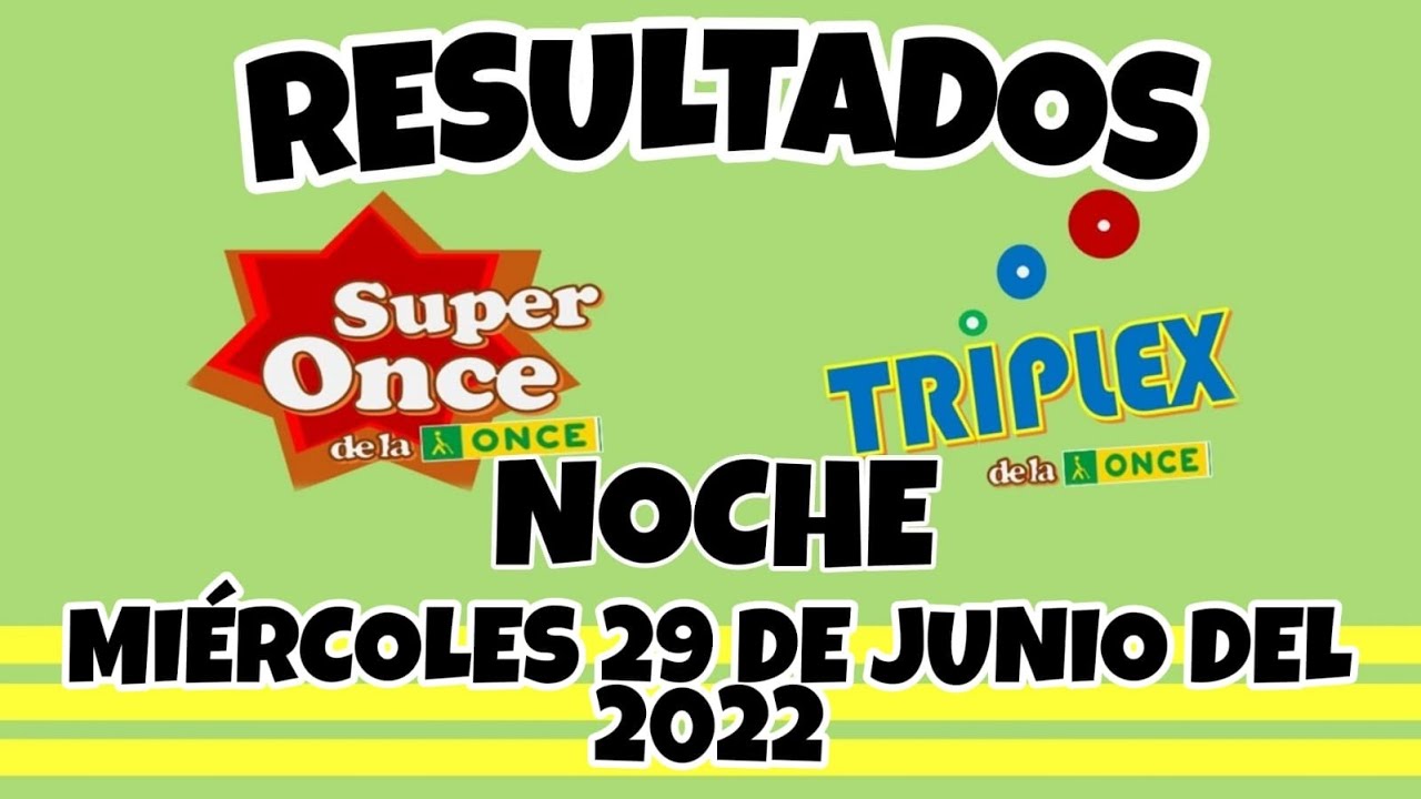 loteria de la once del dia 29 de junio