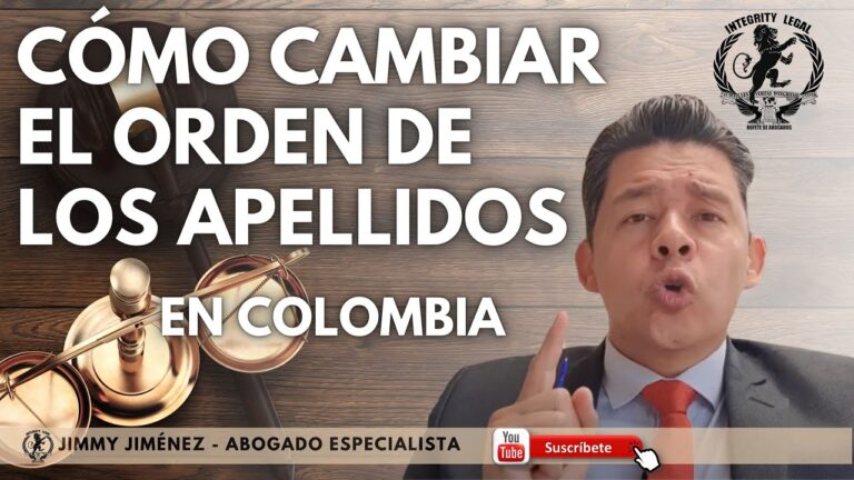 me puedo cambiar el orden de los apellidos