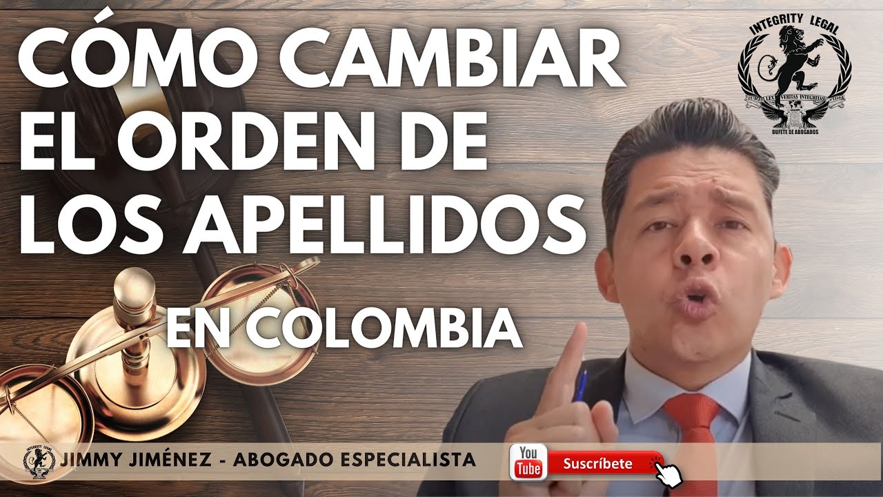 me puedo cambiar el orden de los apellidos