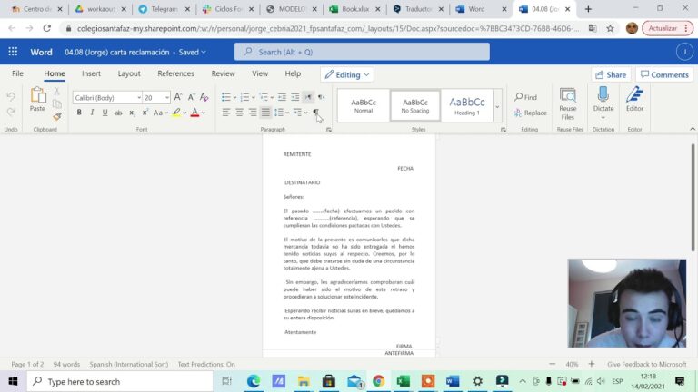 modelo carta de reclamo por perdida de mercancia