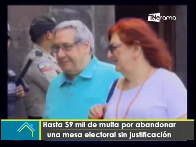 multa por no ir a la mesa electoral