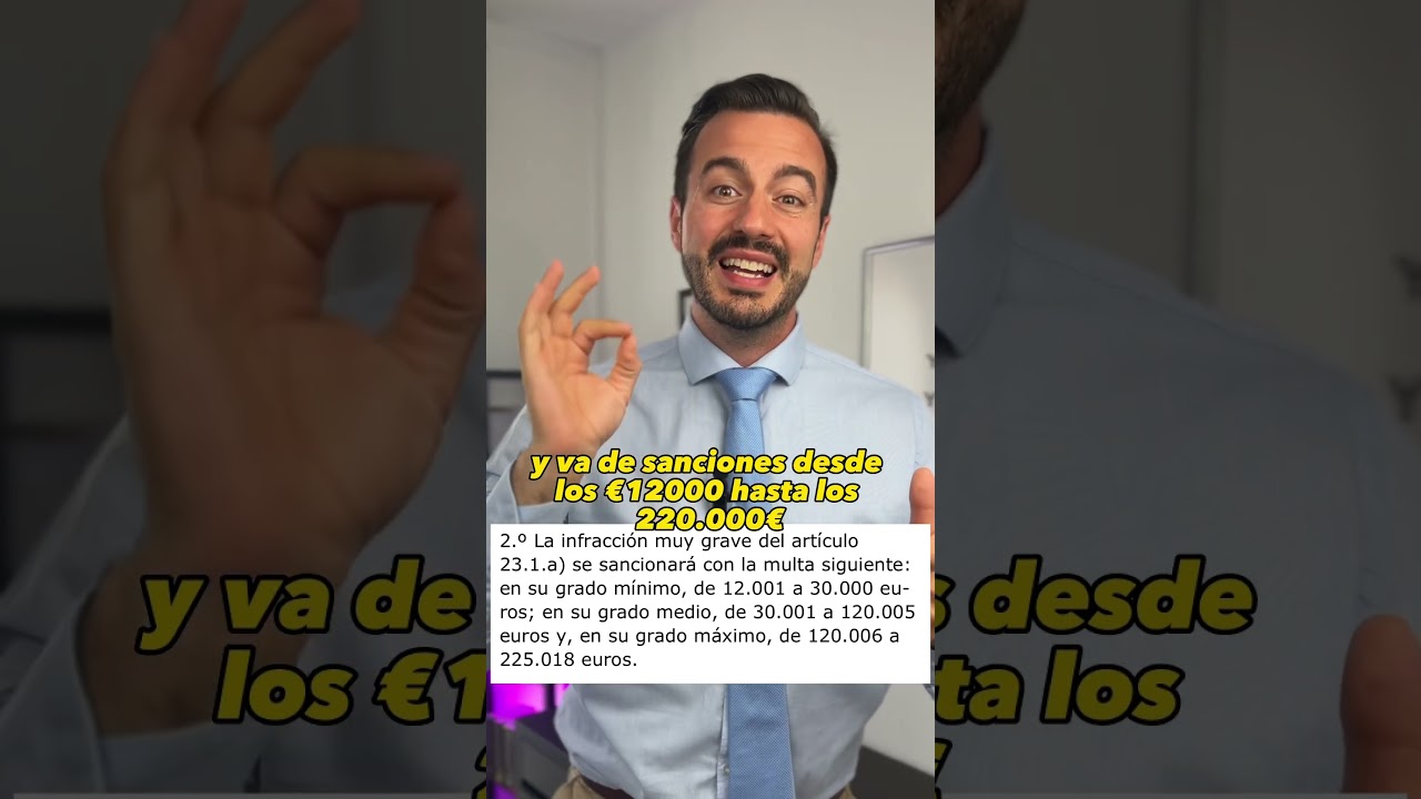 multa por tener a un trabajador sin contrato