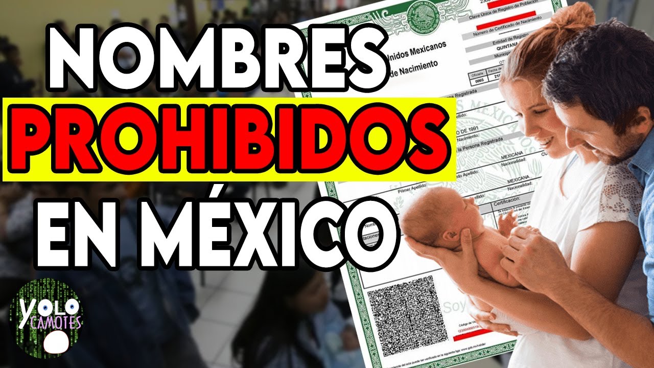 nombres que no se pueden poner en el registro civil