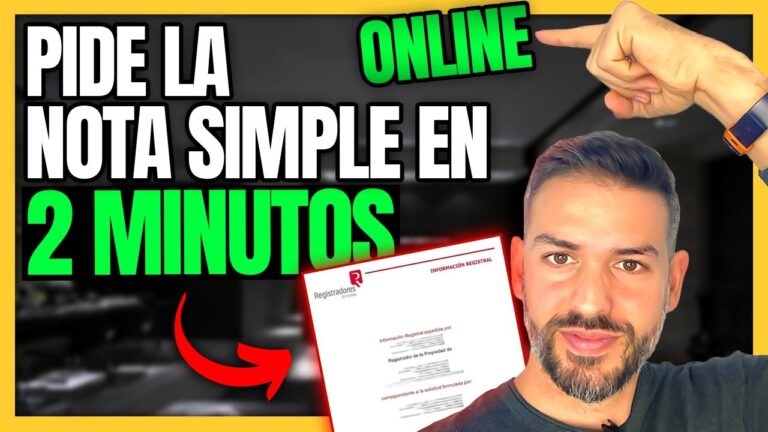 nota simple del registro de la propiedad por internet