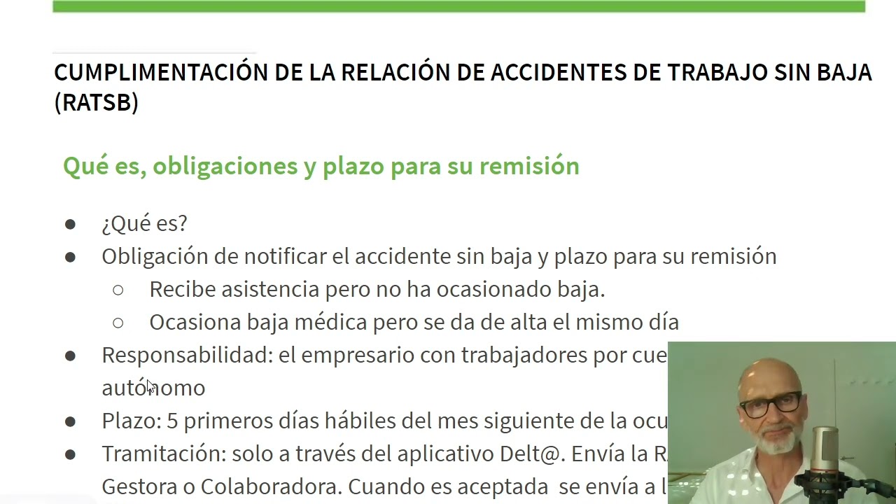 parte de accidente de trabajo sin baja medica