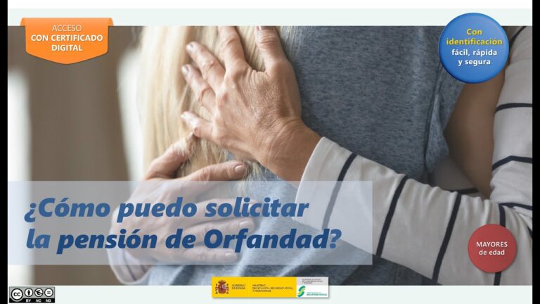 pension de orfandad para mayores de 45 años