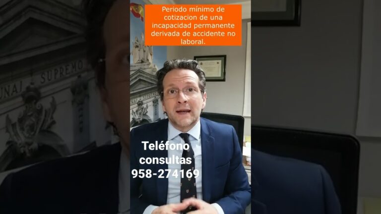 periodo minimo de cotizacion para incapacidad permanente total