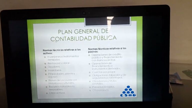 plan general de contabilidad publica fines y objetivos