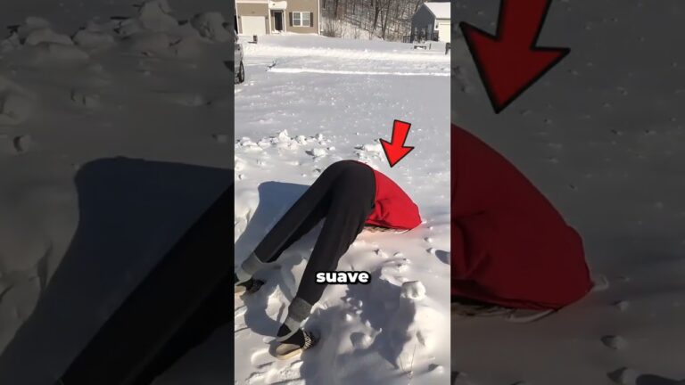 porcion de nieve trabada que cae cuando nieva