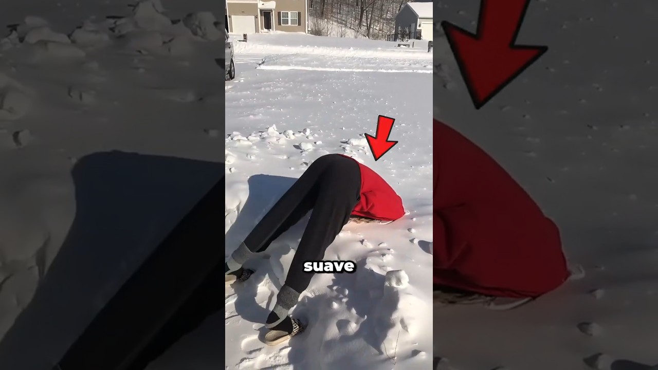 porcion de nieve trabada que cae cuando nieva