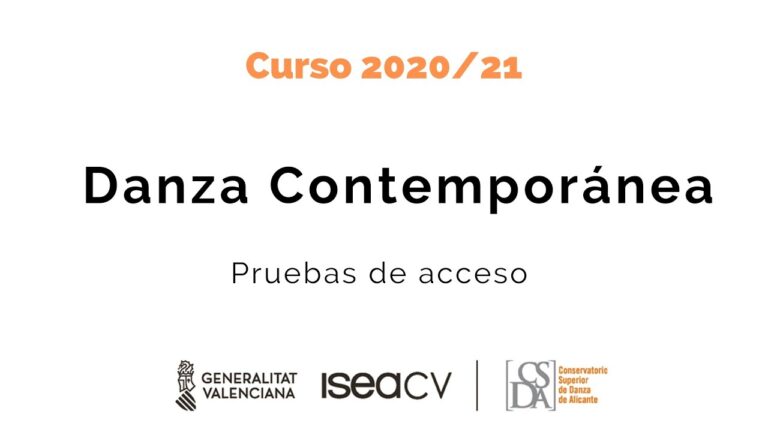 prueba de acceso al conservatorio de danza de valencia