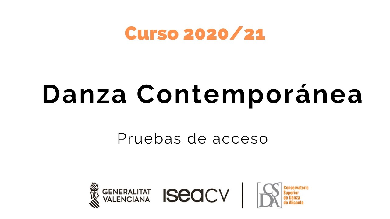 prueba de acceso al conservatorio de danza de valencia