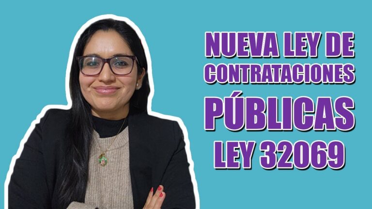 que es la ley de contrataciones del estado