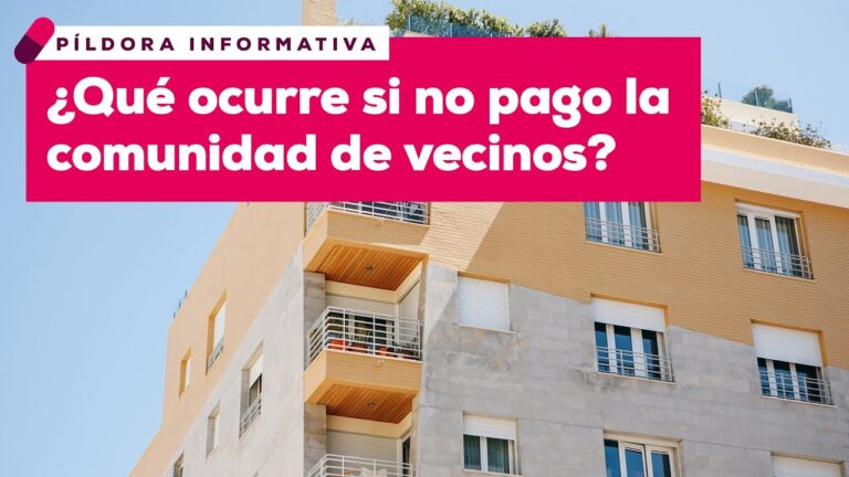 que pasa si no pago la comunidad de vecinos