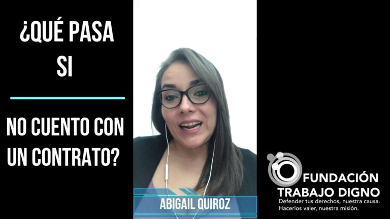 que pasa si trabajo sin contrato y me despiden