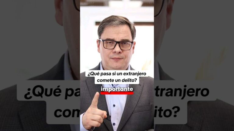 que pasa si un extranjero comete un delito en españa