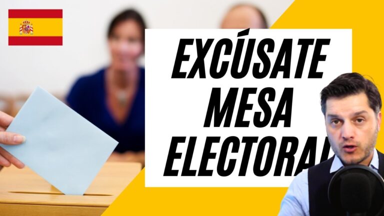 que puedo alegar para no ir a la mesa electoral