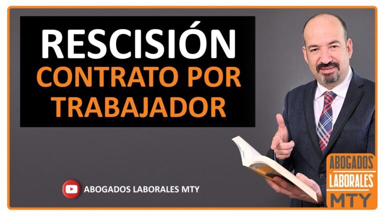 que se le ha rescindido el contrato laboral