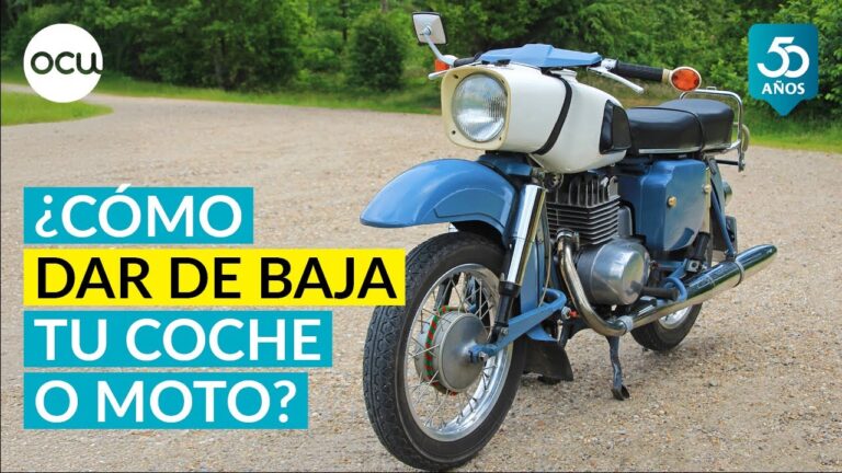 que se necesita para dar de baja un ciclomotor
