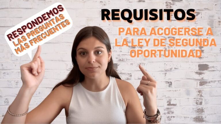 quien puede acogerse a la ley de la segunda oportunidad