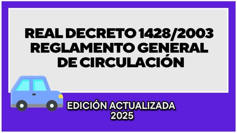 real decreto 1428 2003 de 21 de noviembre