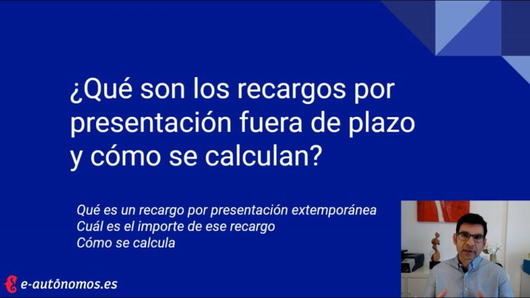 recargo por presentacion fuera de plazo modelo 111