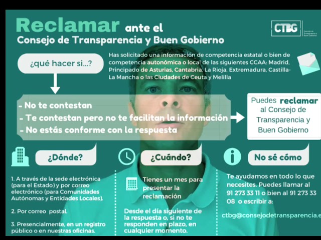 reclamacion ante el consejo de transparencia y buen gobierno