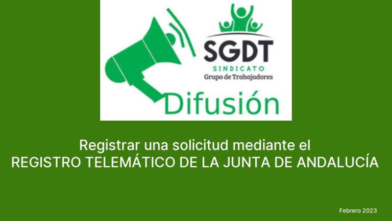 registro telemático único de la junta de andalucía