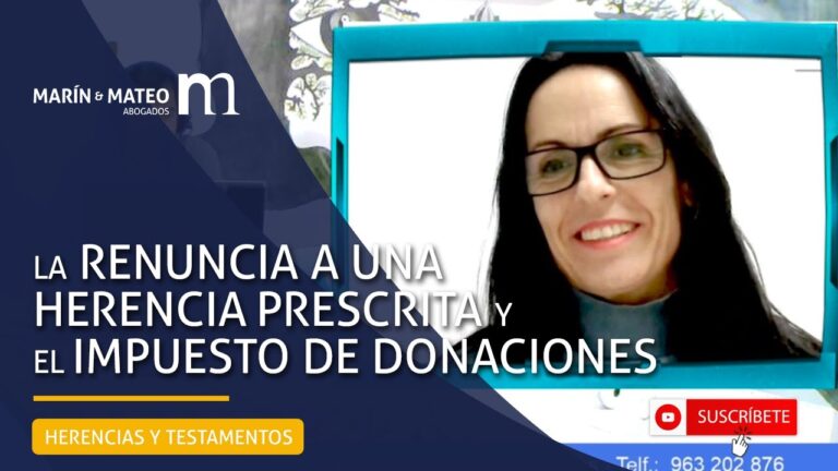 renuncia a la herencia despues de prescrito el impuesto