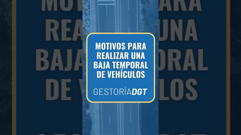 requisitos para dar de baja temporal un coche