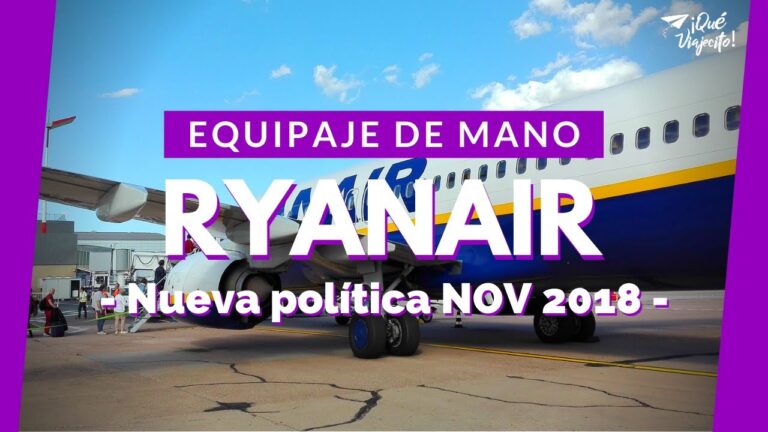 ryanair que llevar en la maleta de mano