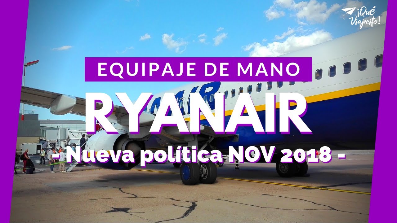 ryanair que llevar en la maleta de mano