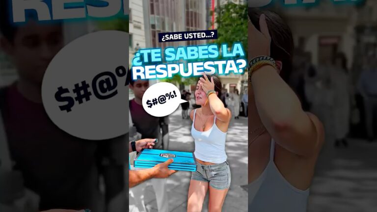 sabe usted qué es lo que quiero respuesta