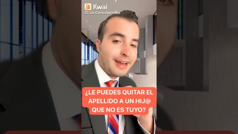 se le puede quitar el apellido a un hijo