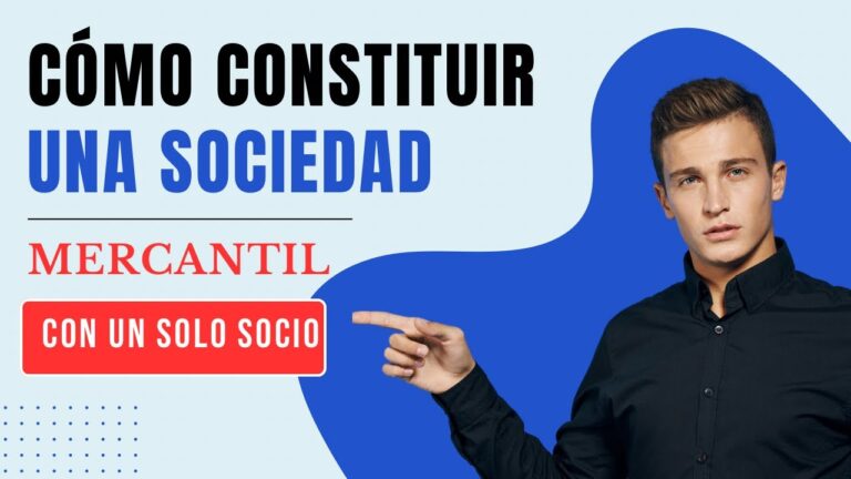 se puede crear una sociedad con un solo socio