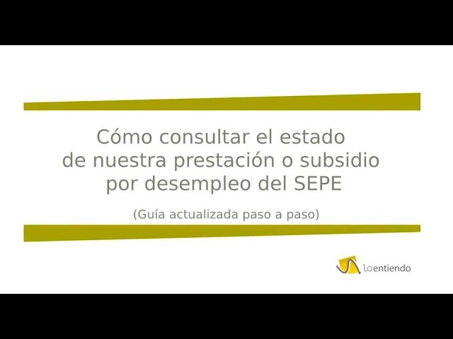 sede electrónica del sepe prestaciones consulta de prestaciones