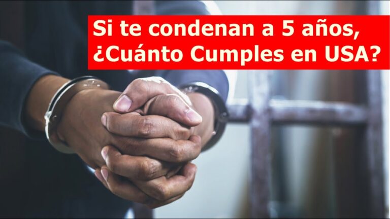 si te condenan a 6 meses cuanto cumples
