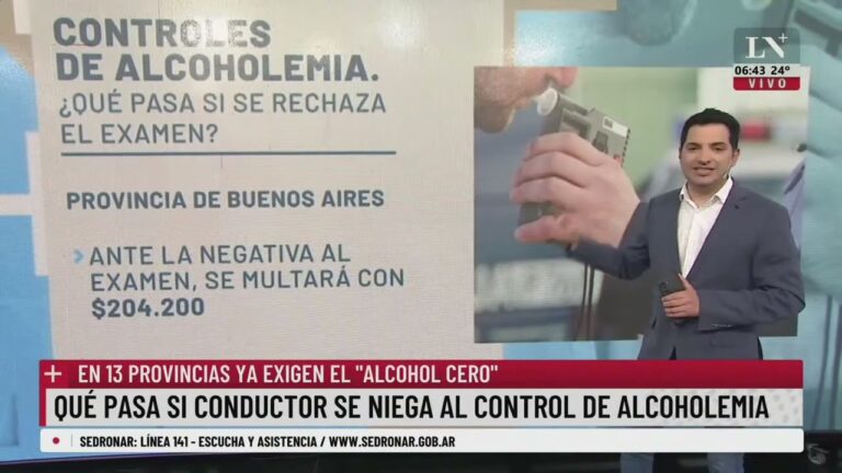 si un conductor se niega a la prueba de alcoholemia