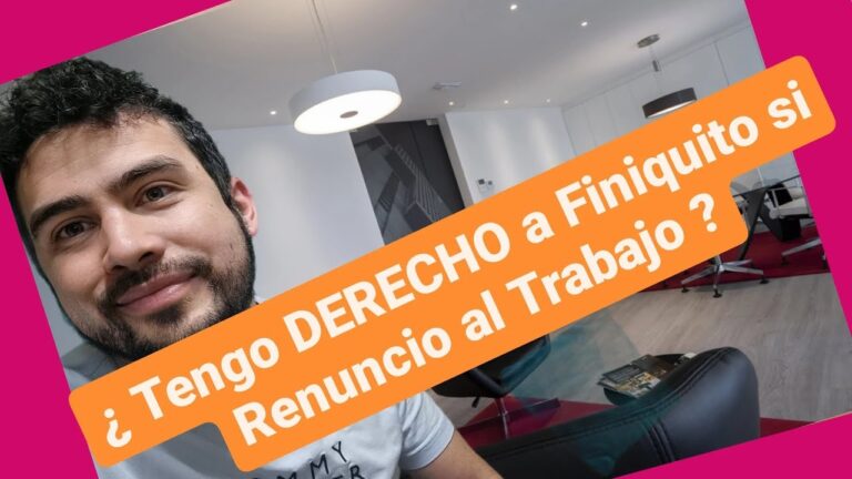 tengo derecho a finiquito si me voy del trabajo