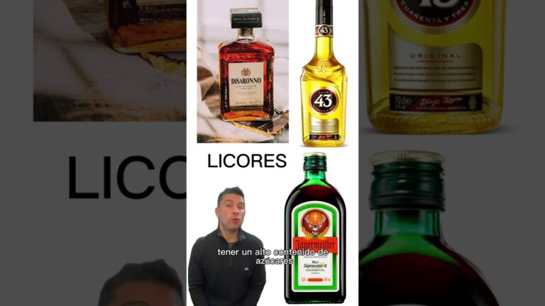 tipos de bebidas alcoholicas y su grado de alcohol