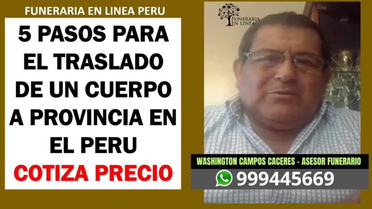 traslado de cadaveres de una comunidad a otra