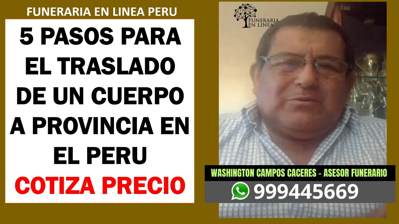 traslado de cadaveres de una comunidad a otra