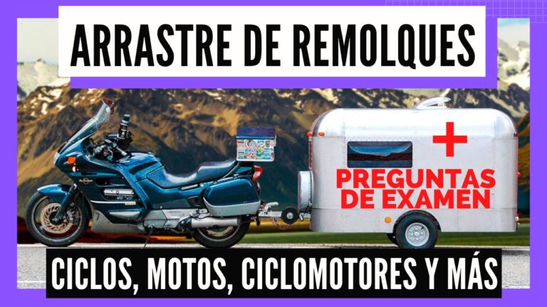 una motocicleta puede arrastrar un remolque o semirremolque