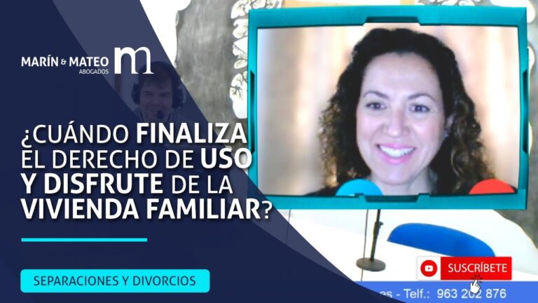 uso y disfrute de la vivienda familiar hasta cuando