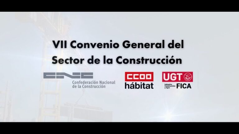 vi convenio general del sector de la construcción boe